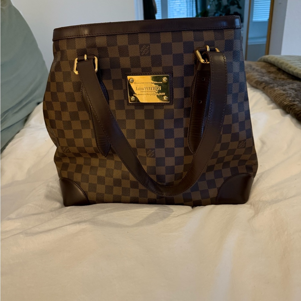 Louis Vuitton Damier Ebene Canvas Hampstead MM Bag